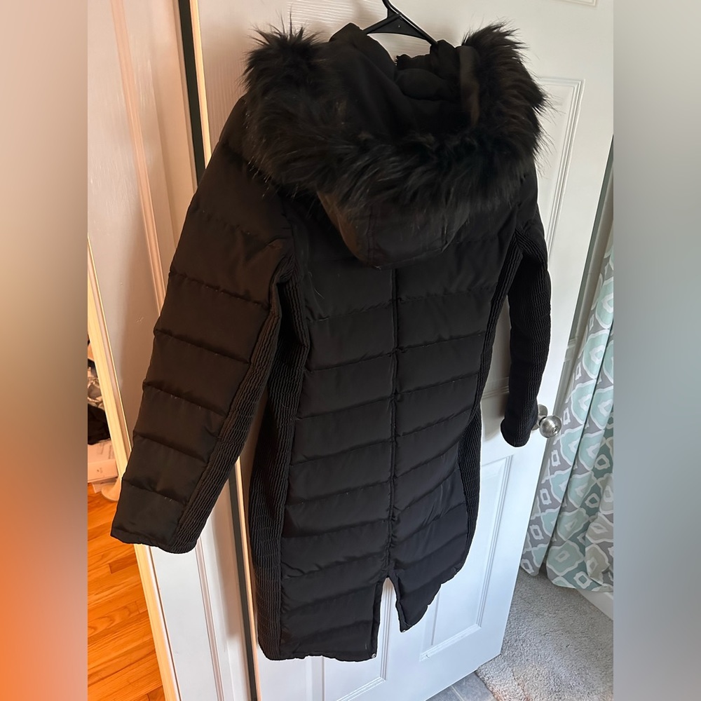 Express Women’s Winter Puffer Jacket with Fur Hood